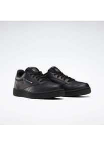 Sneaker Reebok CLASSIC "Club C", M&auml;dchen, Gr. 37, schwarz, Synthetik, Textil, Schuhe Sneaker