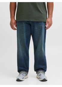 Jack & Jones PlusSize Loose-fit-Jeans "JJICHRIS JJORIGNIAL MF 912 NOOS PLS", Herren, Gr. 40, L&auml;nge 34, blau (blau denim), Denim/Jeans, Obermaterial: 100% Baumwolle, JACK & JONES PLUSSIZE, unifarben, loose fit kn&ouml;chellang, Jeans Loose-fit-Jeans