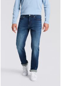 Slim-fit-Jeans Tommy Jeans "Austin Slim Tapered", Herren, Gr. 33, L&auml;nge 32, blau (schwarz denim 1bk), Denim/Jeans, Obermaterial: 92% Baumwolle, 6% Polyester, 2% Elasthan, slim fit, Jeans Slim-fit-Jeans, zum Kn&ouml;chel hin schmaler werdende Jeans mit mittlerer Leibh&ouml;he