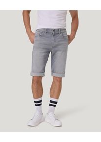 Shorts "ROUVEN shorts", Damen, Gr. 30, N-Gr, grau (grau used whisker), Denim/Jeans, Obermaterial: 98% Baumwolle, 2% Elasthan, Pioneer Authentic Jeans, unifarben, regular fit kniefrei, Hosen Shorts, Sommerhose im Five-Pocket Style