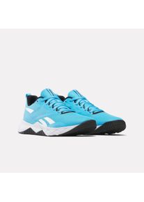 Trainingsschuh Reebok "NFX TRAINER", Herren, Gr. 46, future cyan, schwarz, wei&szlig;, Synthetik, Textil, Schuhe Trainingsschuh