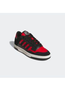 Sneaker adidas Sportswear "RAPID COURT LOW", Herren, Gr. 42, wei&szlig; (cschwarz, colrot, cwei&szlig;), Leder, Synthetik, Schuhe Sneaker