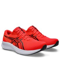 Laufschuh asics "PATRIOT 14", Herren, Gr. 46, schwarz (flash rot, schwarz), Textil, Schuhe Laufschuh, atmungsaktives Mesh-Obermaterial, Energiegeladene Mittelsohle