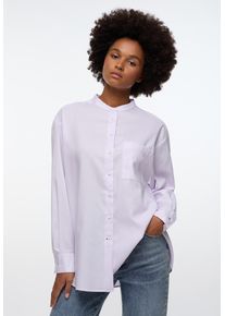 Hemdbluse Eterna "OVERSIZE FIT", Damen, Gr. 42, lila, 70% cotton, 30% Lyocell, normal, Blusen Hemdbluse, EASY IRON (b&uuml;gelleicht)