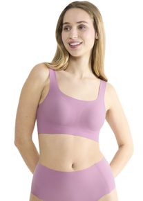 Bustier Sloggi "ZERO Feel 2.0 Top", Damen, Gr. M, N-Gr, lila, Single Jersey, Obermaterial: 76% Polyamid, 24% Elasthan, BHs Bustier, nahtlos und unsichtbar