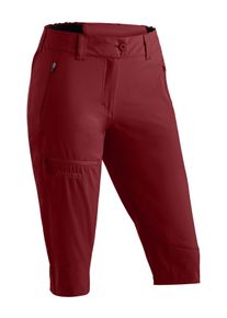 Outdoorhose Maier Sports "Lulaka Capri Loop", Herren, Gr. 40, Normalgr&ouml;&szlig;en, weinrot, 100% Polyester, Hosen Outdoorhose, Damen Wanderhose, elastische Funktionshose mit 3 Taschen, Regular Fit