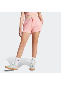 Shorts adidas originals "RIB SHORTS", Damen, Gr. 164, N-Gr, sepisp, Obermaterial: 44% Viskose, 26% Polyester, 12% Elasthan, 9% Baumwolle, 9% Modal, Hosen Shorts