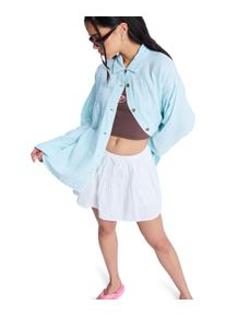 Langarmshirt Roxy "Morning Shine Stripe", Damen, Gr. XL, coconut milk regular stripe, Obermaterial: 80% Walkfrottier, 20% Leinen;, Shirts Langarmshirt