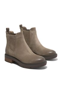 Chelseaboots Timberland "BRIMFIELDMID CHELSEA BOOT", Damen, Gr. 42, braun (md braun sued), Leder, Schuhe Chelseaboots, Stiefelette, Winterschuhe, Ankle Boots