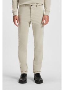 Chinohose BOSS Orange "slim", Herren, Gr. 38, L&auml;nge 32, beige (271 light beige), Web, Obermaterial: 97% Baumwolle, 3% Elasthan, unifarben, slim fit kn&ouml;chellang, Hosen Chinohose, mit Ges&auml;&szlig;taschen