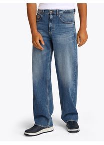 Loose-fit-Jeans Tommy Jeans "Jamie Loose Straight", Herren, Gr. 32, L&auml;nge 32, blau (denim medium), Denim/Jeans, Obermaterial: 99% Baumwolle, 1% Elasthan, loose fit lang, Jeans Loose-fit-Jeans, in blauer Waschung