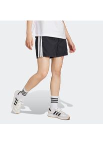 Shorts adidas Sportswear "ESSENTIALS 3-STREIFEN LIFESTYLE WOVEN", Damen, Gr. XS, N-Gr, schwarz-wei&szlig; (schwarz, wei&szlig;, normal, gr.), Obermaterial: 100% Polyamid, Hosen Shorts, f&uuml;r Sport, aus Polyamid, mit Gummizug, leichte Qualit&auml;t