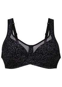 Entlastungs-BH ANITA SINCE 1886 "Clara", Damen, Gr. 80, Cup C, schwarz (animal schwarz), Microtouch, Obermaterial: 86% Polyamid, 14% Elasthan, unifarben, BHs Entlastungs-BH, gepolsterte Tr&auml;ger, Netzeinsatz vorn, ohne B&uuml;gel, feminin, bequem
