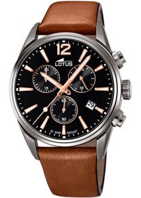 Chronograph Lotus, braun (braun, schwarz), Armbanduhren, Herren, Chronograph, Armbanduhr, Quarzuhr, Herrenuhr, Stoppfunktion, Festina Group