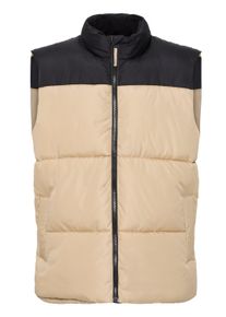Steppweste Blend "Steppweste BHELWIN", Herren, Gr. XXL, beige (cornstalk), Obermaterial: 100% Polyester PES., Westen Steppweste