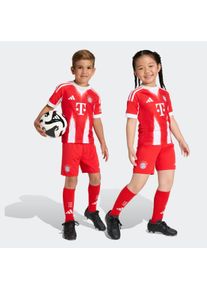 Trainingsanzug adidas Performance "FC BAYERN M&Uuml;NCHEN 25/26 KIDS MINI-HEIMAUSR&Uuml;STUNG", Damen, Gr. 92, rot, Obermaterial: 100% Polyester. Obermaterial 2: 68% Baumwolle, 28% Polyester, 4% Elasthan, Sportanz&uuml;ge Trainingsanzug