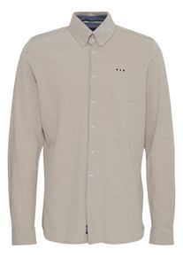 Langarmhemd FQ1924 "Langarmhemd FQSteven", Damen, Gr. XXL, N-Gr, beige (crockery), Obermaterial: 100% Baumwolle CO., Hemden Langarmhemd