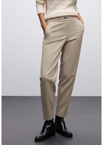 Jogginghose Street One "Style Bonny", Damen, Gr. 46, L&auml;nge 30, sanded beige meliert, Web, Obermaterial: 46% Polyester, 29% Polyamid, 15% Viskose, 10% Elasthan, meliert, loose fit lang, Hosen Jogginghose, mit Schnallendetail