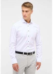Langarmhemd Eterna "SLIM FIT", Damen, Gr. 43, Normalgr&ouml;&szlig;en, wei&szlig;, Twill, 100% cotton, schmal, Manschette, Hemden Langarmhemd, NON IRON (b&uuml;gelfrei)