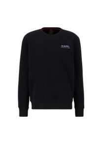 Sweater Alpha Industries "Holographic SL Sweatshirt", Herren, Gr. S, schwarz, Obermaterial: 80% Baumwolle, 20% Polyester, regular fit, Sweatshirts Sweater