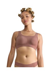 Bustier Sloggi "ZERO Feel 2.0 Top", Damen, Gr. XS, N-Gr, braun (cacao), Single Jersey, Obermaterial: 76% Polyamid, 24% Elasthan, BHs Bustier, nahtlos und unsichtbar