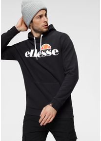 Kapuzensweatshirt Ellesse "SL GOTTERO OH HOODY", Herren, Gr. XS, schwarz, Obermaterial: 80% Baumwolle, 20% Polyester, Basic h&uuml;ftlang, B&uuml;ndchen, Sweatshirts Kapuzensweatshirt