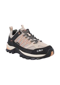 Wanderschuh CMP "RIGEL LOW WMN TREKKING SHOE WP", Damen, Gr. 38, sabbia, salmone, Leder, Synthetik, Schuhe Wanderschuh, wasserdicht