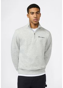 Sweatshirt Champion "ICONS CONTRAST Terry Half Zip Sweatshirt", Herren, Gr. M, noxm, Sweatware, Obermaterial: 70% Baumwolle, 30% Polyester, meliert, unifarben, Basic h&uuml;ftbedeckend, Rundhals, Rippb&uuml;ndchen, Sweatshirts Sweatshirt, sportlicher Schnitt, Halb-Zip-Verschluss