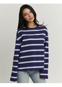 Langarmshirt Tally Weijl "STSCOBERLA", Damen, Gr. S, multi color 2, Jersey, Obermaterial: 100% Baumwolle, oversize normal, Rundhals, Shirts Langarmshirt, Baumwolle