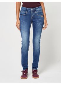 Skinny-fit-Jeans Gang "94MEDINA", Damen, Gr. 33, N-Gr, regular vint wash, Denim/Jeans, Obermaterial: 98% Baumwolle, 2% Elasthan, skinny fit lang, Jeans Skinny-fit-Jeans, mit stylischer halb offener Knopfleiste
