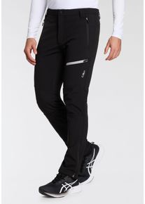 Softshellhose CMP "MAN PANT", Herren, Gr. 46, N-Gr, schwarz (nero), Softshell, Obermaterial: 96% Polyester, 4% Elasthan. Futter: 100% Polyester, Hosen Softshellhose
