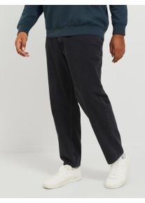 Jack & Jones PlusSize Loose-fit-Jeans "JJICHRIS JJORIGNIAL MF 912 NOOS PLS", Herren, Gr. 46, L&auml;nge 32, schwarz (schwarz denim), Denim/Jeans, Obermaterial: 100% Baumwolle, JACK & JONES PLUSSIZE, Abriebeffekte, unifarben, loose fit kn&ouml;chellang, Jeans Loose-fit-Jeans