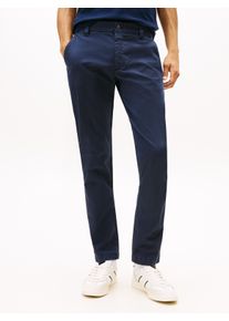 Chinohose Tommy Jeans "SCANTON Slim Fit Hose", Herren, Gr. 30, L&auml;nge 30, schwarz night navy, Web, Obermaterial: 96% Baumwolle, 4% Elasthan, slim fit lang, Hosen Chinohose, slim fit, Twill