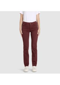 Stretch-Jeans MAC "Dream", Damen, Gr. 38, L&auml;nge 30, bordeaux ppt, Denim/Jeans, Obermaterial: 88% Baumwolle, 8% Elastomultiester, 4% Elasthan, eng normal, Jeans Stretch-Jeans, mit Stretch f&uuml;r den perfekten Sitz