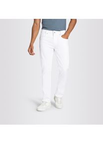 Slim-fit-Jeans MAC "Arne-Pipe light", Herren, Gr. 36, L&auml;nge 30, wei&szlig; denim, Denim/Jeans, Obermaterial: 77% Baumwolle, 20% Polyester, 3% Elasthan, figurbetont kn&ouml;chellang, Jeans Slim-fit-Jeans, schmaler figurbetonender Schnitt