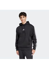 Kapuzensweatshirt adidas Sportswear "ESSENTIALS 3-STREIFEN HOODIE", Herren, Gr. L, schwarz-wei&szlig; (schwarz, wei&szlig;), Obermaterial: 55% Baumwolle, 36% Polyester, 9% Viskose, angesetztes B&uuml;ndchen, Sweatshirts Kapuzensweatshirt