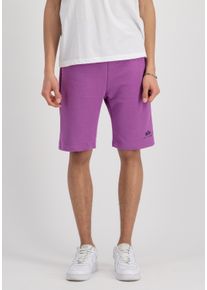 Sweatshorts Alpha Industries "Basic Short SL", Herren, Gr. S, Normalgr&ouml;&szlig;en, pink (schwarz magenta), Obermaterial: 80% Baumwolle, 20% Polyester, Hosen Sweatshorts