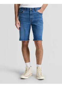 Jeansshorts Lee "XM 5 POCKET", Damen, Gr. 38, N-Gr, believe_blau, Denim/Jeans, Obermaterial: 71% Baumwolle, 28% Polyester, 1% Elasthan, regular fit knielang, Jeans Jeansshorts, Sommerhose Extreme Motion Denim