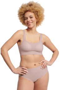 Bustier Sloggi "ZERO Feel 2.0 Top", Damen, Gr. S, N-Gr, rosa (perola), Single Jersey, Obermaterial: 76% Polyamid, 24% Elasthan, unifarben, BHs Bustier, nahtlos und unsichtbar