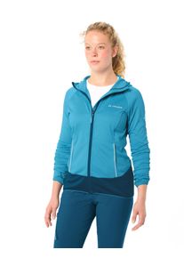 Fleecejacke Vaude "WOMEN'S TEKOA FLEECE JACKET II", Damen, Gr. 40, aqua, Fleece, Obermaterial: 97% Polyester, 3% Elasthan, unifarben, Basic taillenbedeckt, Rundhals, Raglan&auml;rmel elastischer Bund, Jacken Fleecejacke, sportlicher Stil, mit Kapuze und hochschlie&szlig;endem Kragen