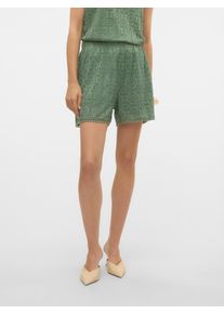 V&eacute;ro Moda Shorts VERO MODA "VMMAYA HW SHORT SHORTS JRS VO", Damen, Gr. M (38), N-Gr, gr&uuml;n (hedge gr&uuml;n), Jersey, Obermaterial: 95% Polyester, 5% Elasthan, unifarben, regular fit kurz, Hosen Shorts, Materialmix, regular fit