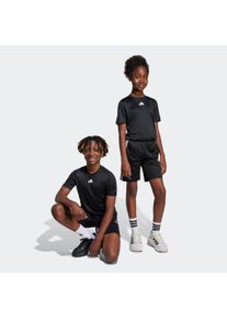 Trainingsanzug adidas Sportswear "J TR-ES 3S SET", Damen, Gr. 116, schwarz-wei&szlig; (schwarz, wei&szlig;), Obermaterial: 100% Polyester, Sportanz&uuml;ge Trainingsanzug