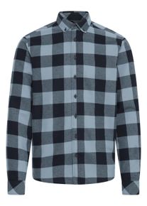 Flanellhemd Blend "Flanellhemd BHBUSTER", Damen, Gr. L, N-Gr, blau (salute), Obermaterial: 100% Baumwolle CO., Hemden Flanellhemd