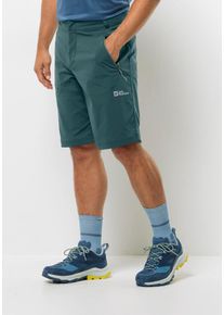 Outdoorhose Jack Wolfskin "GLASTAL SHORTS M", Herren, Gr. 50, Normalgr&ouml;&szlig;en, gr&uuml;n (emerald), OBERSTOFF: 94% POLYAMID, 6% ELASTHAN. LINING: 100% POLYESTER, Hosen Outdoorhose