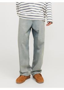 Jack & Jones Relax-fit-Jeans JACK & JONES "JJIALEX JJCLASSIC JJ 351 NOOS", Herren, Gr. 29, L&auml;nge 32, blau (blau denim), Denim/Jeans, Obermaterial: 100% Baumwolle, Abriebeffekte, relaxed fit kn&ouml;chellang, Jeans Relax-fit-Jeans
