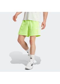Shorts adidas Performance "ESSENTIALS TRAINING 3-STREIFEN WOVEN", Herren, Gr. M, L&auml;nge 7, gelb (lucid lemon, wei&szlig;, innenbeinl&auml;nge ca. 18 cm), Obermaterial: 100% Polyester, Hosen Shorts