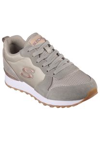 Sneaker Skechers "OG 85 - GOLDN GURL", Damen, Gr. 36, grau (salbeigr&uuml;n), Synthetik, Textil, Veloursleder, Schuhe Sneaker, Schn&uuml;rschuh, Original-Retro-Jogginschuh mit Air-Cooled Memory Foam