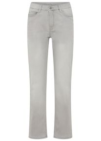 Stretch-Jeans MAC "Dream", Damen, Gr. 44, L&auml;nge 34, midgrau destroyed wash, Denim/Jeans, Obermaterial: 89% Baumwolle, 9% Polyester, 2% Elasthan, eng normal, Jeans Stretch-Jeans, mit Stretch f&uuml;r den perfekten Sitz