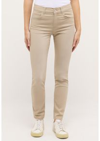 Straight-Jeans Angels "CICI", Damen, Gr. 46, L&auml;nge 32, sand used, Web, Obermaterial: 89% Baumwolle, 8% Polyester, 3% Elasthan, slim fit normal, Jeans Straight-Jeans, in Slim Fit-Passform