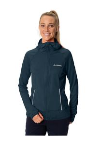 Fleecejacke Vaude "WOMEN'S TEKOA FLEECE JACKET II", Damen, Gr. 40, schwarz sea, Fleece, Obermaterial: 97% Polyester, 3% Elasthan, unifarben, Basic taillenbedeckt, Rundhals, Raglan&auml;rmel elastischer Bund, Jacken Fleecejacke, sportlicher Stil, mit Kapuze und hochschlie&szlig;endem Kragen